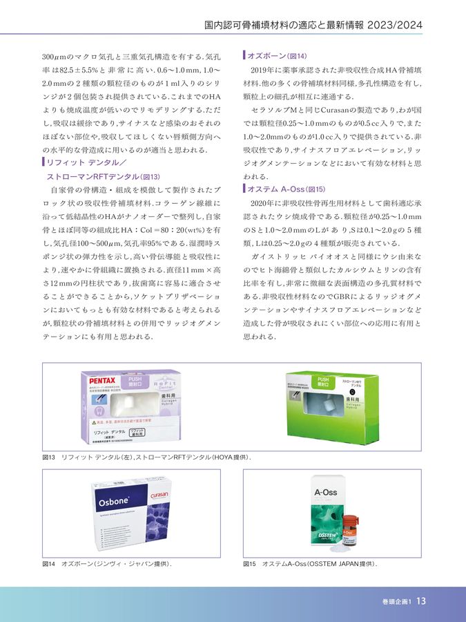 骨増生テクニック&骨補填材料2020国内トレンド