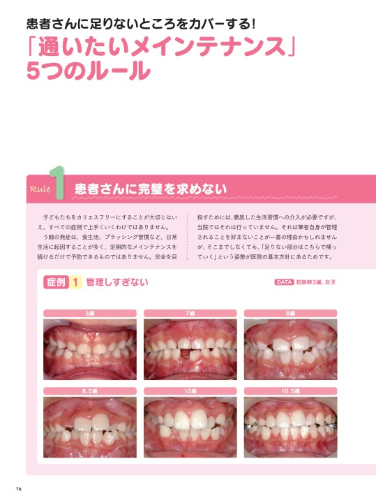 子どもたちの歯と歯列の成長を守るメインテナンス術